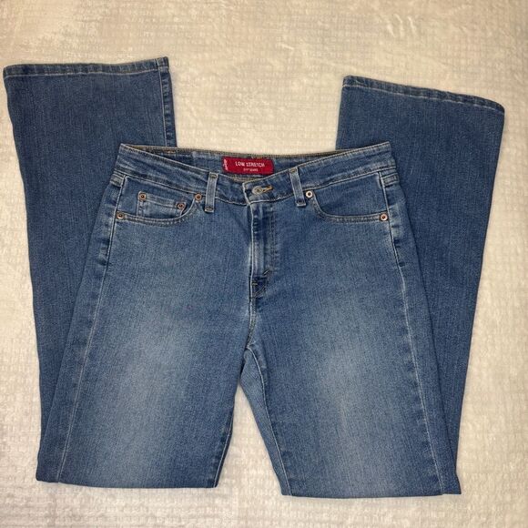 Levi’s 519 Low Stretch Flare Denim Jeans Size 11 Juniors - Picture 4 of 9